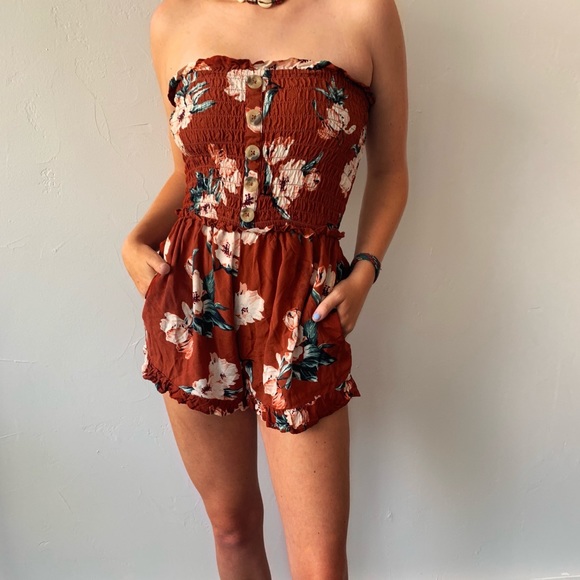 Floral Romper - Picture 1 of 3